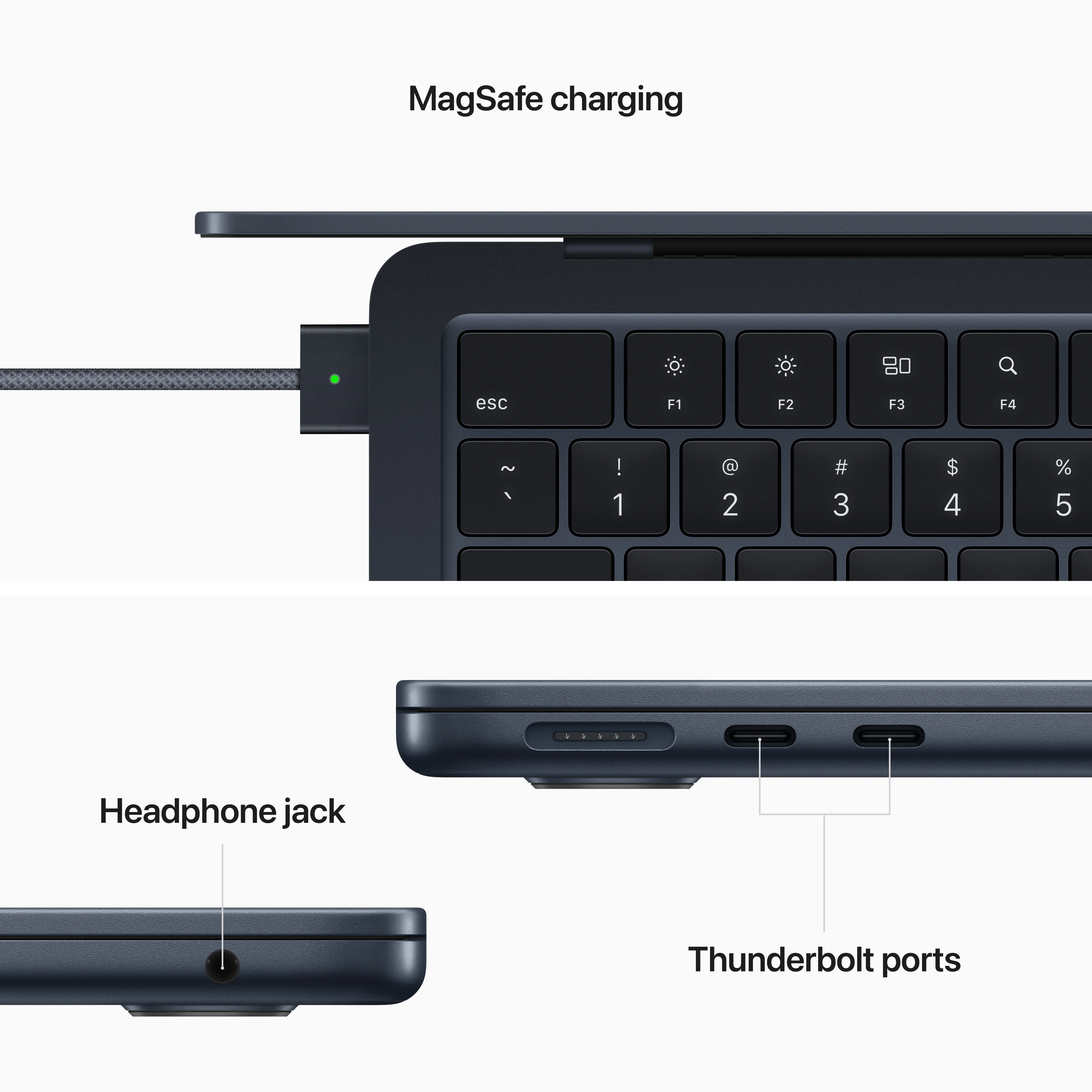 13-inch MacBook Air - M2 - Midnight - Image 7