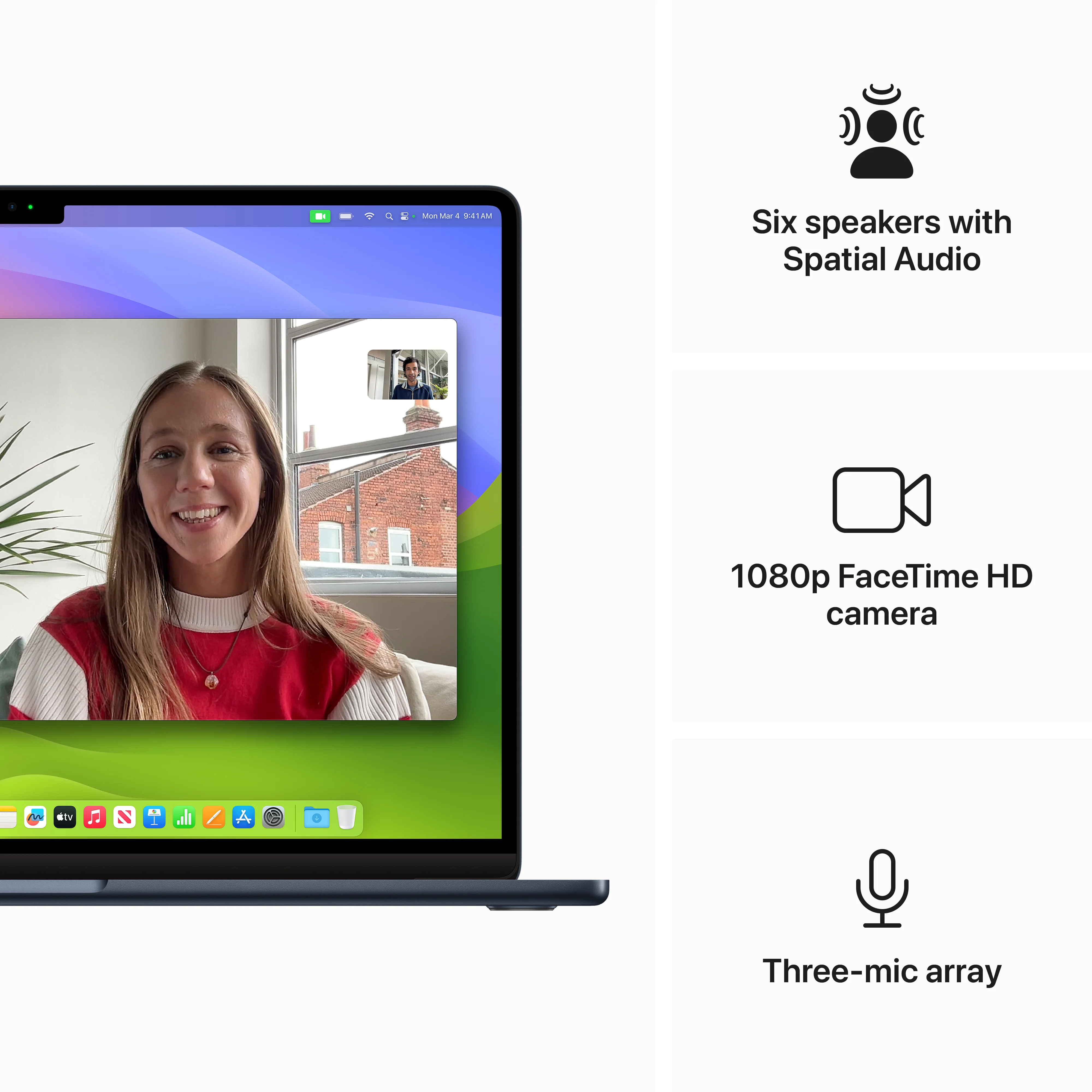 15-inch MacBook Air - M3 - Midnight - Image 6