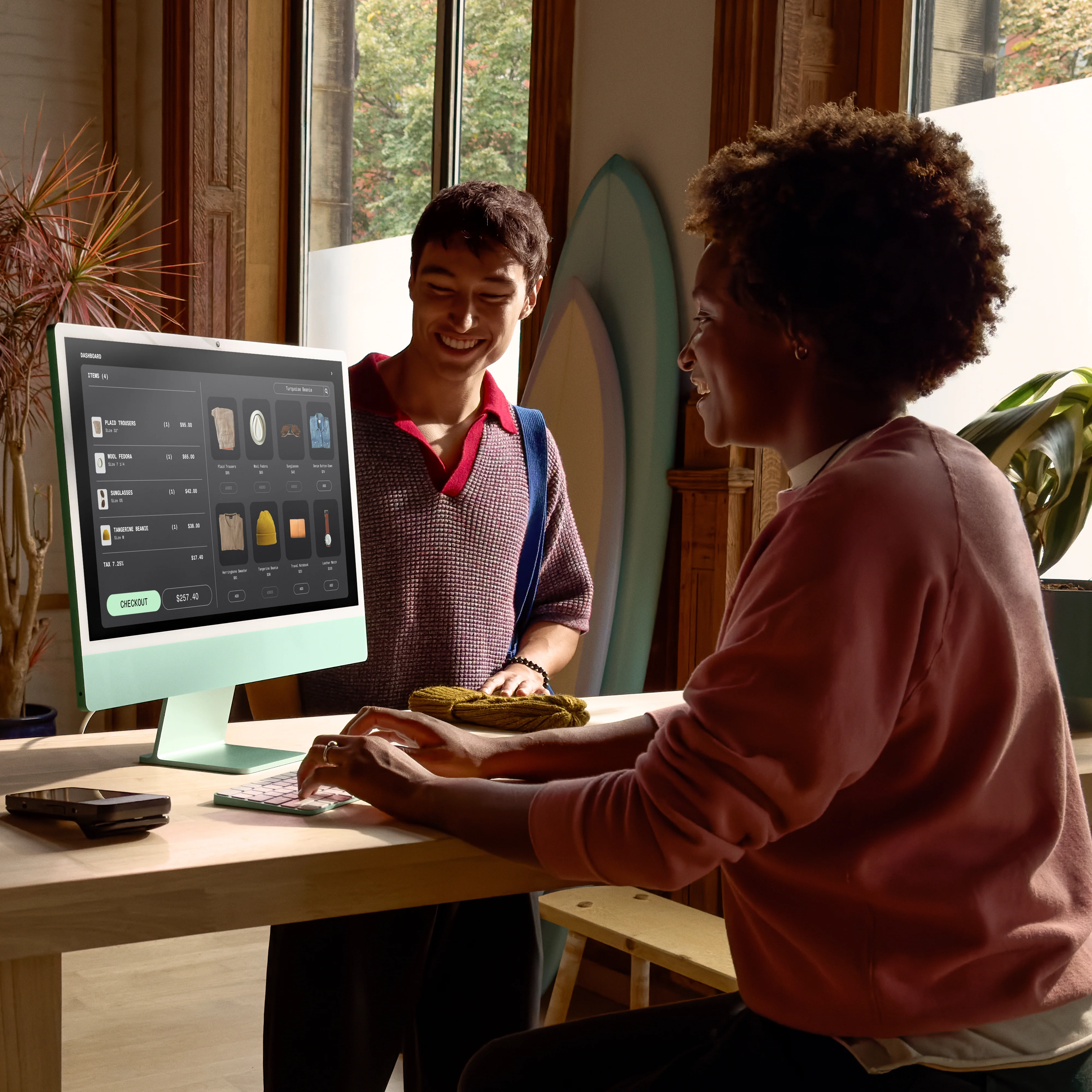 24-inch iMac - M4 (10-Core CPU and 10-Core GPU) - Blue - Standard Glass - Image 8