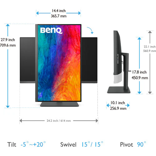 BenQ PD2705U 27" 4K UHD IPS LCD Monitor w/ USB-C Connectivity - Image 13