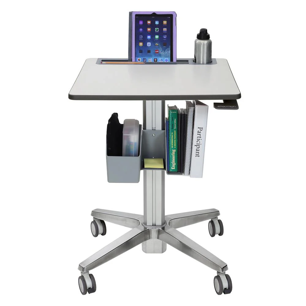Ergotron LearnFit Sit-Stand Desk, Tall (Grey) - Image 4