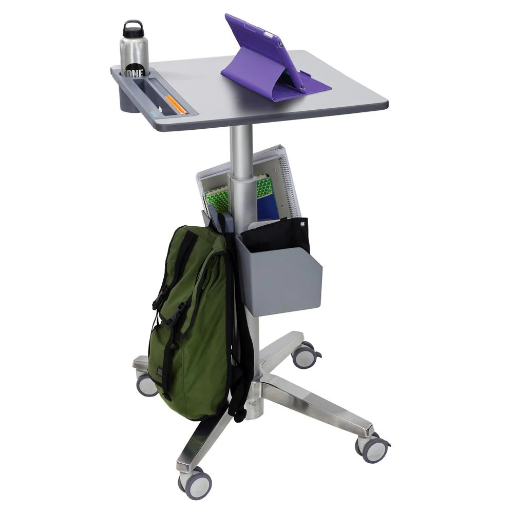 Ergotron LearnFit Sit-Stand Desk, Tall (Grey) - Image 5