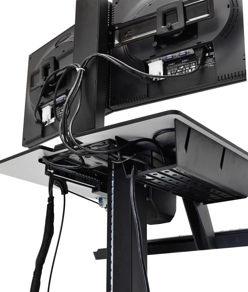 Ergotron WorkFit-C, Dual Sit-Stand Workstation (Black) - Image 4