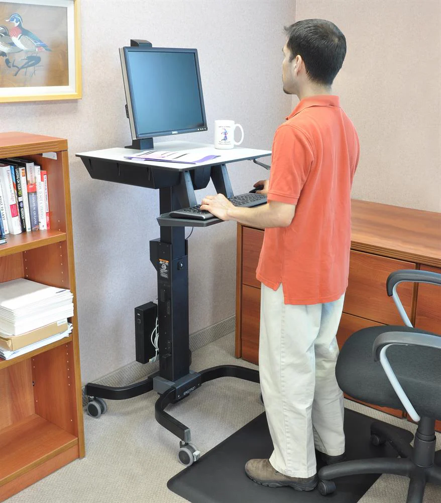 Ergotron WorkFit-C, Single HD Sit-Stand Workstation (Black) - Image 3
