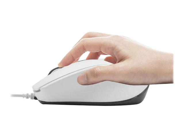 Macally USB-C Wired Optical URocket Mouse for Mac/PC - White - Image 6