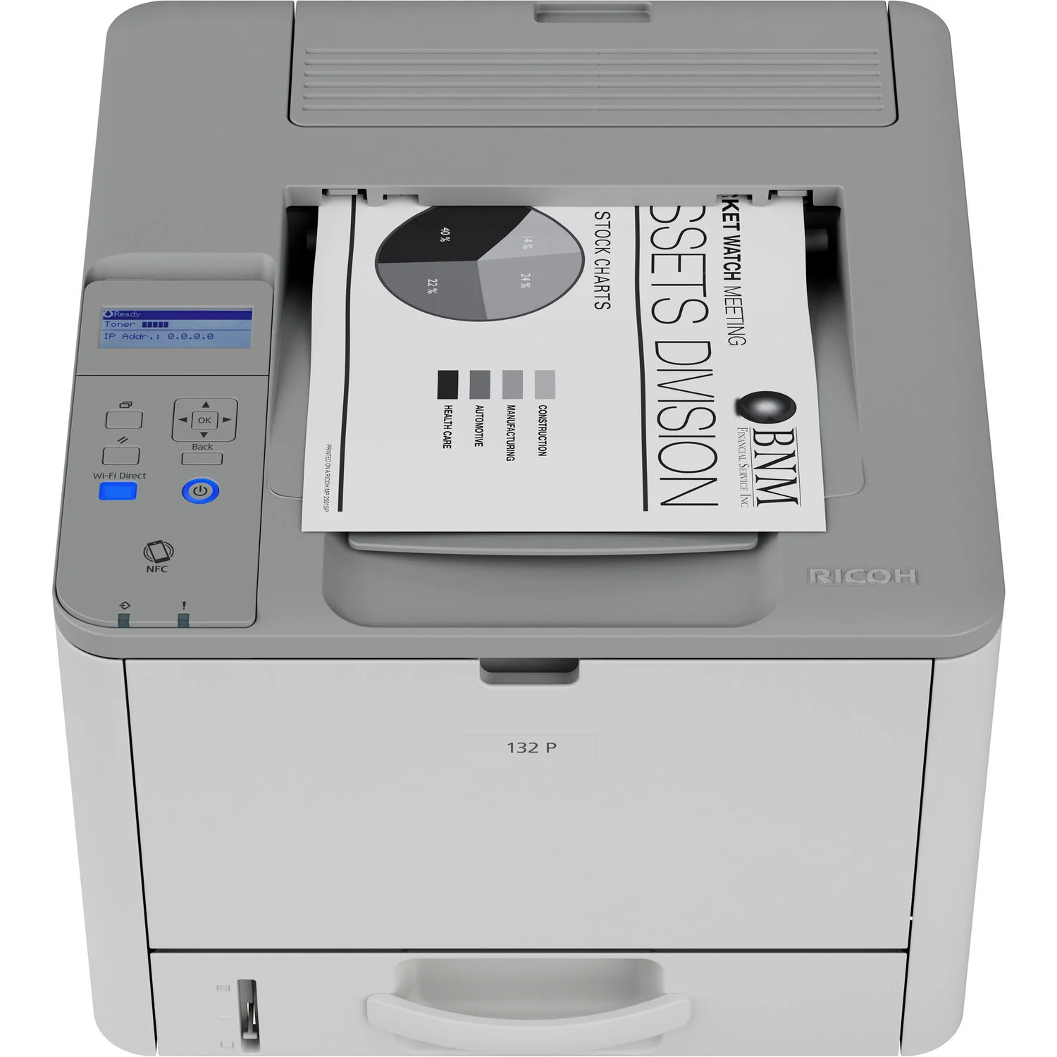 Ricoh 132 P Black and White Laser Printer - Image 6