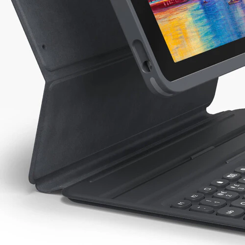 Zagg Pro Keys Keyboard/Cover Case for 10.2in (7th/8th/9th Gen) Apple iPad Tablet - Black - Image 4