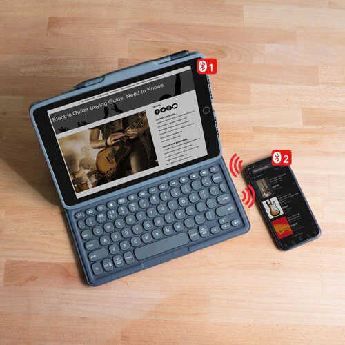 Zagg Pro Keys Keyboard/Cover Case for 10.2in (7th/8th/9th Gen) Apple iPad Tablet - Black - Image 5