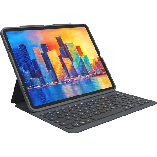 Zagg Pro Keys Keyboard/Cover Case for 12.9in iPad Pro - Apple iPad Tablet - Charcoal - Image 3